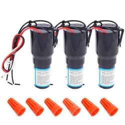 Podoy RCO810 3 in 1 Hard Start Kit Compatible with Supco Relay Capacitor Overload 1/12-1/5 HP 110-125V Compressor Hard Start Capacitor Kit for Refrigerator Freezers (3 Pcs)