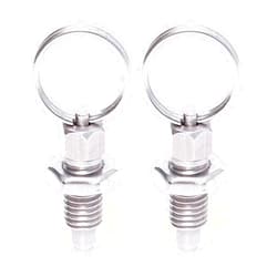 Psdndeww 2pcs Knurled Knobs Rolling Toolboxes Spring Loaded Spring Plunger For Tool Box Hand Retractable Spring Plunger Lock Out