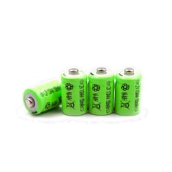 Lunggwey (4-Pack) 1/3AAA 1.2V 150mAh Ni-MH Battery Button Top Replacement for Solar Lights Outdoor Solar Garden Art Light 1/3AAA-150NM-NT GP-17AAAH GP17AAAH Sanyo N-50AAA GP 1/3AAA-170NM