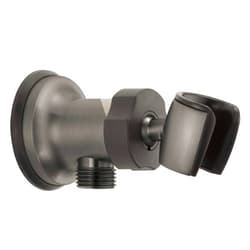 DELTA FAUCET U4985-KS-PK Adjustable Wall Elbow Hand Shower Mount, Black Stainless