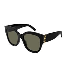 YVES SAINT LAURENT Saint Laurent SL M95/F - 001 Monogram Sunglasses + Bundle with eSHADES Luxury Eyewear Kit