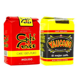 Yaucono Coffee Variety Pack Ground Medium Roasted and Cafe Rico Coffee, 14 ounce (Pack of 2)