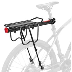ROCKBROS Rear Bike Rack Bicycle Cargo Rack Full Quick Release Adjustable Bicycle Carrier Bike Luggage Rack for Back of Bike Aluminum Alloy 115 lbs Capacity Bike Accessories Black