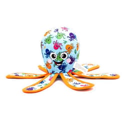 The Worthy Dog Otis Octopus Durable Strong Squeaky Dog Toy - Soft and Safe for Indoor Play, Tough Enough for Outdoor Fun - Blue