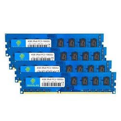 Rasalas 16GB Kit (4x4GB) DDR3 1333MHz PC3-10600 PC3-10600U Non ECC Unbuffered 1.5V CL9 2RX8 Dual Rank 240 Pin UDIMM Desktop Memory Ram Module