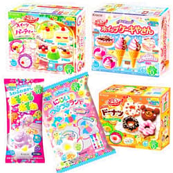 Popin' Cookin' Popin Cookin Assorted DIY Candy kit (Set of 5) Japanese Candy with Imabari towel