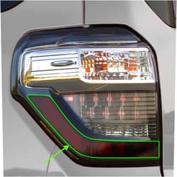 BOGAR TECH DESIGNS Rear Tail Light Sidemarkers Precut Overlay Tint Kit Compatible with Toyota 4Runner 2014-2024, Dark