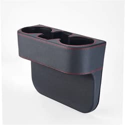LMDMML Car Cup Holder Seat Gap Organizer for Explorer/Everest/Tourneo/EVOS/Focus/Focus/Electric Horse, Side Insert Center Console Gap Filler Storage Box,A Black