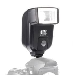 FocusFoto YINYAN CY-20 Universal Hot Shoe On-Camera Flash Speedlite Electronic Speedlight with Sync Port for Nikon Canon Panasonic Olympus Pentax Alpha Digital DSLR Camera Flash Light