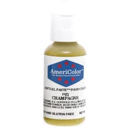 AmeriColor, Champagne, 0.75 Ounce Bottle, Soft Gel Paste Food Color