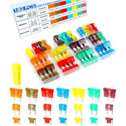 Cooclensportey 182PCS Car Fuses Assortment Kit, Professional Blade Fuses Automotive - Standard & Mini & Low Profile Mini Fuse (5A/7.5A/10A/15A/20A/30A/40A), cooclensportey Mixed Auto Fuses for Boat, Auto, RV, Truck