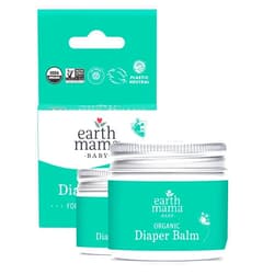 Earth Mama Organic Diaper Balm 2-Ounce | Diaper Cream for Baby | EWG Verified, Petroleum & Artificial Fragrance-Free with Calendula for Sensitive Skin (2-Pack)