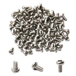 MroMax M2 x 4mm Machine Screws Pan Phillips Cross Head Screw 304 Stainless Steel Fasteners Bolts Silver Gray 100Pcs