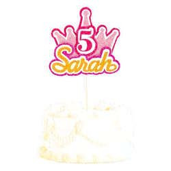 DOLPHIN CUSTOM Crown Cake Topper for Birthday Party Decorations
