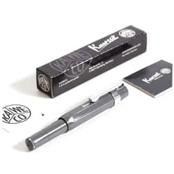 Kaweco Sport Skyline Fountain Pen Grey, Fine Nib Sport Octagonal Clip Chrome