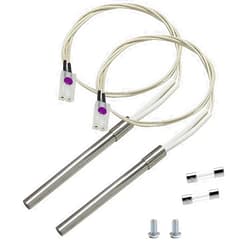 YAOAWE 2 Pack Hot Rod Igniter Kit Replacement for Pit Boss, Pellet Grill Igniter Rod Heating Element Compatible with Pitboss, for Traeger & Camp Chef Grill, with 2 Fuses