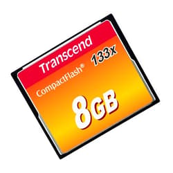 Transcend 8GB CompactFlash Memory Card 133x (TS8GCF133)