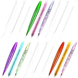 Outus 9 Pieces Pen Shape Resin Molds Epoxy Casting Molds Ballpoint Pen Silicone Molds Cylinder Epoxy Mold for DIY Pen Candle Crafts Making Tool, 3 Styles