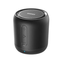 Anker Soundcore Mini, Super-Portable Bluetooth Speaker with FM Radio, 15-Hour Playtime, 66 ft Bluetooth Range, Enhanced Bass, Noise-Cancelling Microphone - Black