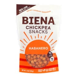 Biena Chickpea Snacks - Habanero - Case of 8 - 5 oz.