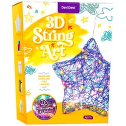 Dan&Darci 3D Light Up String Art Kit for Kids - Star Lantern Making Kits w/ 20 LEDs - Kid Easter Gifts - Crafts Set for Girls and Boys Ages 8-12 - Gift for Age 8, 9, 10, 11, 12 Year Old Girl