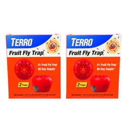 TERRO Fruit Fly Traps for Indoors (4 Pack) + 180 Days of Lure Supply