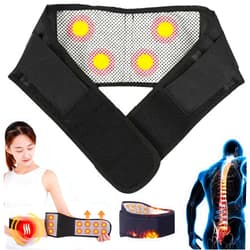 Skeayid Medplus Acupressure Kidney Care Belt, Tourmaline Self-Heating Waist Support Belt, Thermal Magnetic Therapy Tourmaline Lower Back Waist Support Belt Brace for Pain Relief Sciatica, Kidney Health (L)