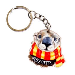 PeachyApricot Hairy Otter Cute Otter Keychain Gift