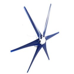 ViaGasaFamido Wind Turbine Generator, Windmill Generator 800W 12V/24V/48V Wind Turbine 6 Blade Wind Controller Turbine Generator Kit for Boats, Terraces, Cabins or Home(Blue 12V)
