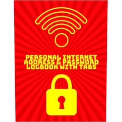 NYCONY PRESS Personal Internet Address & Password Logbook with Tabs: Notebook for Internet Accounts Access