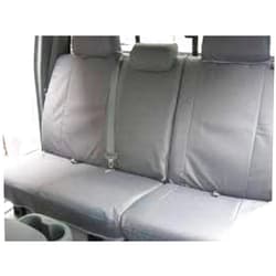 Durafit Seat Covers, Made to fit 1999-2004 Toyota Tacoma Double Cab 40/60 Split Back Solid Bottom seat Exact Seat Covers in Gray Waterproof Endura