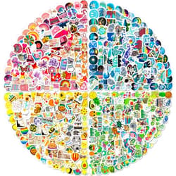 Arme Stickers Pack, 400 PCS Cute Vinyl Stickers for Water Bottles, Art Laptap Stickers for Kids Teens Girls Adults, Waterproof Stickers for Skateboard Notebooks Phone