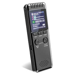 Vivaniir 128GB Digital Voice Recorder with 8000 Hours Recording Capacity, 80Hrs Battery Time Voice Activated Recorder with Playback, Professional USB-C 1536kbps Audio Recorder for Meeting Lecture