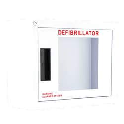 CUBIX SAFETY Standard, Alarmed AED Cabinet, Compact. Fits Many Defibrillators on The Market. Measures 11.63