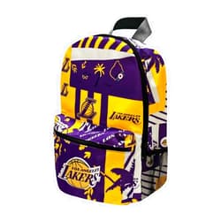 Pro Specialties Group Los angeles Lakers basketball travel backpack, hiking, gym Backpack durable bag designed for men and women. Ideal for Adults, extra-large & waterproof use for various activities