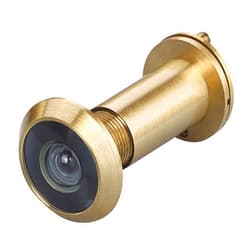 TOGU TG2814YG-SC Solid Brass UL Listed 220-degree Door Viewer with Heavy Duty Privacy Cover for 1-3/8