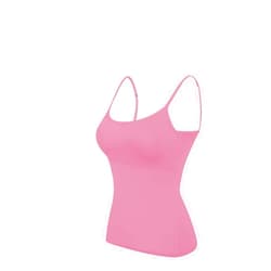 Generic Women Spaghetti Strap Scoop Camisole with Frame Bra Undershirt Adjustable Spaghetti Strap Base Layer Summer Tank Tops for