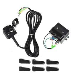 labwork 12V Solenoid Relay Contactor & Winch Rocker Thumb Switch W/Mounting Bracket