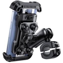 Lamicall Motorcycle Phone Mount Holder - [Dual Vibration Dampener] [Metal Adjustment Arm] Motorcycle Cell Phone Holder, Bike Handlebar Phone Mount, for iPhone 16/15/ 14/13 Pro Max, 4.7-6.7