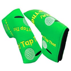 Giggle Golf Blade Putter Cover, PU Leather with Embroidered Designs and Magnetic Closure
