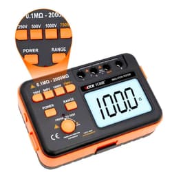 YuqiaoTime Victor VC60B+ VC60D+ VC60E+ 10000V/2500V/5000V Digital Insulation Resistance Tester Digital Megohmmeter(Victor VC60B+)