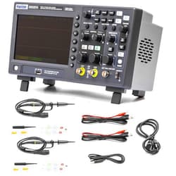 Hantek Oscilloscope 3 in 1 Functions 150MHz Bandwdith Desktop Oscillograph Digital Multimeter with 25MHz Arbitrary Waveform Generator (2+1CH/150MHz/DSO2D15)