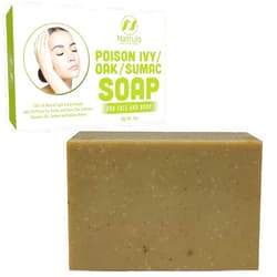 Natrulo Poison Ivy Soap Bar - All Natural Poison Ivy Relief - Anti-Itch Skin Cleanser Bar for Poison Ivy, Poison Oak & Sumac - Removes Oils, Soothes & Relieves Rashes - 4 oz Bar Made in USA
