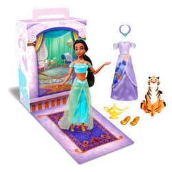 Disney Store Official Princess Story Doll (Jasmine from Aladdin) 11 Inches, Includes Coloring Book and Additional Dress, Princess Doll in Classic Outfit, Princess Toys for Girls