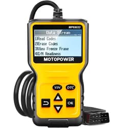 MOTOPOWER MP69033 Car OBD2 Scanner Code Reader Engine Fault Scanner CAN Diagnostic Scan Tool for All OBD II Protocol Cars Since 1996, Yellow