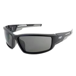 Global Vision Sly 88 Wrap Around Sport Motorcycle ATV Sunglasses Black Frame w/Smoke Lenses