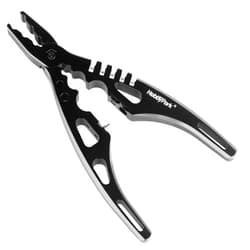 HobbyPark Multi-Function RC Shock Pliers Tool RC Shock Shaft & Tie Rod Clamp, Ball Link Remover for 1/8 1/10 RC Car Truck Crawler Buggy Drift (Black & Silver)
