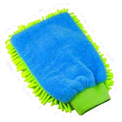 Quickie Microfiber Dusting Mitt, 1-Pack, Blue, Two-Sided Mitt for Dusting and Polishing for Cleaning, Machine Washable