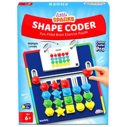 Smartivity Shape Coder Puzzle Toy for Kids 6,7,8,9,10,11,12 Years | 15 Challenge Cards, 5 Columns & Colored Shapes | Logical Thinking & Colour Matching Brain Game | Travel-Friendly Educational Gift