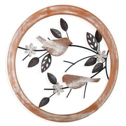 FGstyle Ultra-thick Bathroom Wall Decor Bird on Tree Branch Bathroom Wall Art Farmhouse Wall Decor for Outdoor Kitchen Bathroom Bedroom Living Room Garden Office Apartment（15.8×15.8in）
